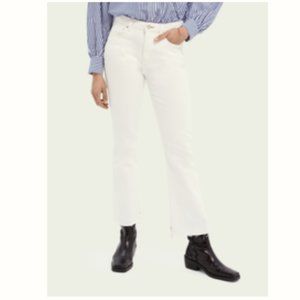 Scotch & Soda The Kick flared jeans — Summer White